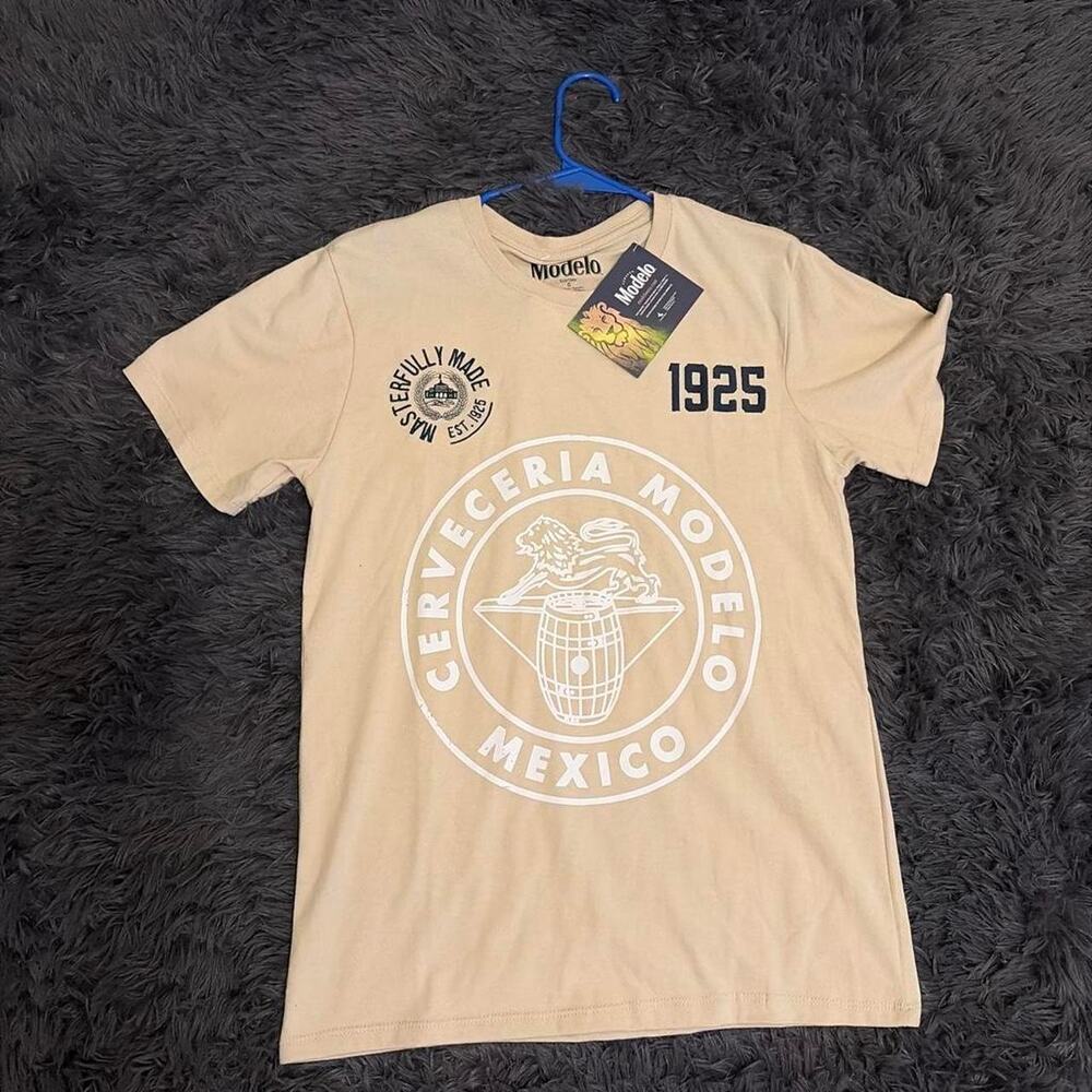 Modelo Mexico Cream Color T-Shirt Size S